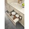 Rev-A-Shelf Drawer Insert, Walnut Veneer, Walnut, 39.25 in W, 6.63 in H, 21.25 in D, 21.25 in L, Dark Brown 4DPS-WN-3921 - alternate 3